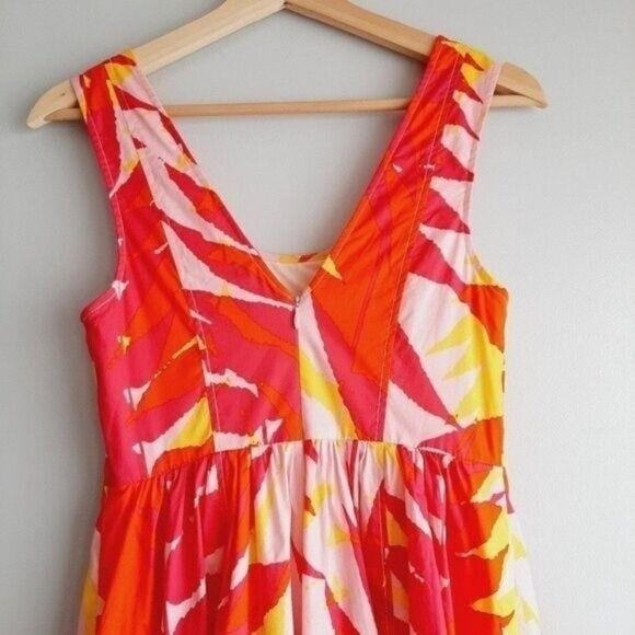 PLENTY DRESSES by Tracy Reese Anthro Summer Fit & Flare Floral Dress Sz 0 Flaw - Picture 7 of 13